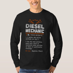 Camiseta Mecânico Funny Diesel Significa Carro-Presente D
