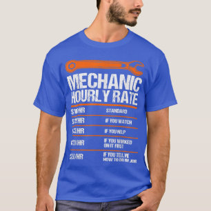 Camiseta Mecânico Funny Horário Mecânico Futuro da Taxa Hor