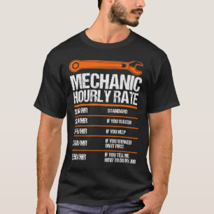 Camiseta Mecânico mecânico futuro com taxa horária 1