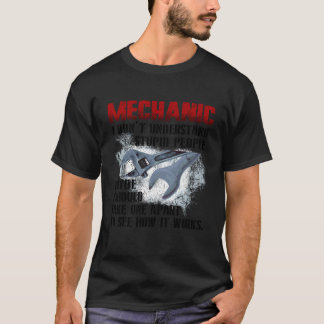 Camiseta Mecânico Não Entendo Pessoas Estúpidas Engraçadas