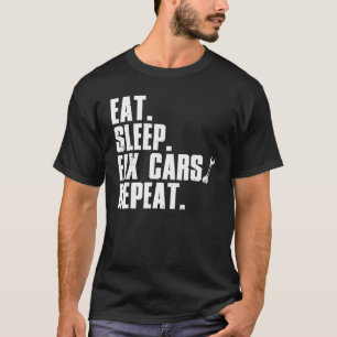 Camiseta Mecânico para Automóveis de Garagem Automática de 
