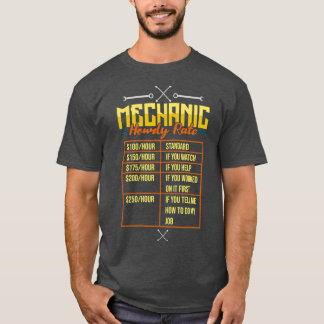 Camiseta Mecânico por hora — eletricista engraçado