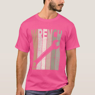 Camiseta Mecânico Wrench Vintage Handyman Retro Reparador