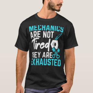 Camiseta Mecânicos Não Estão Cansados São Carros Exaustos M