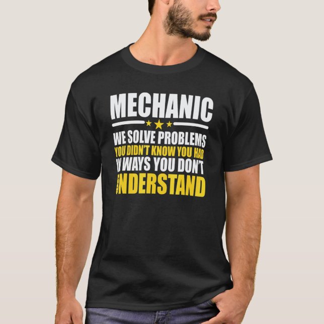 Camiseta Mecânicos Resolvemos Problemas (Frente)