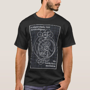 Camiseta Mecanismo Antikythera Blueprint: Computador antigo