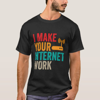 Camiseta Mecanismo de Administrador de Trabalho na Internet