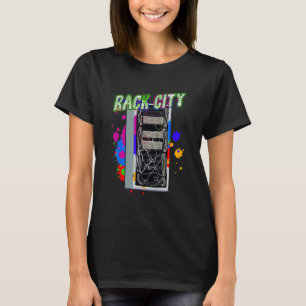 Camiseta Mecanismo de Configuração de Rede em Rack City Rac