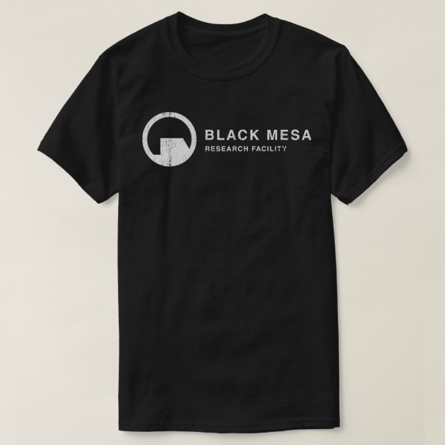 Camiseta Mecanismo de pesquisa Black Mesa (Frente do Design)
