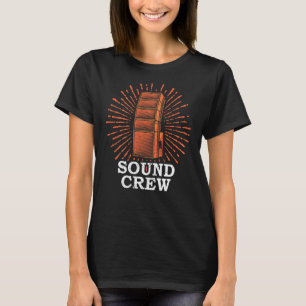 Camiseta Mecanismo de som de Cara de som do técnico de áudi