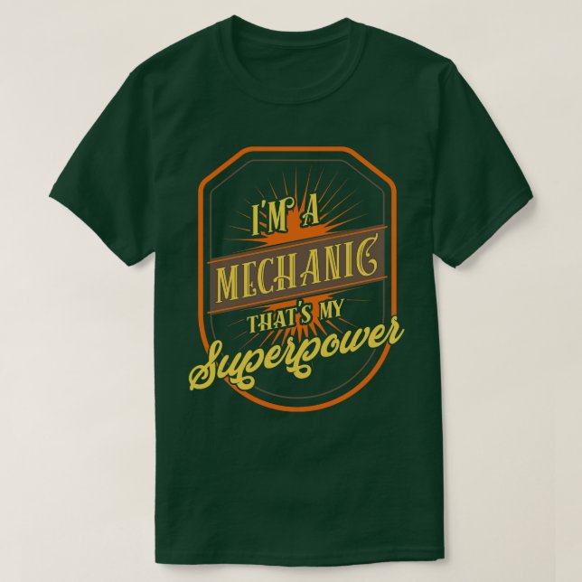 Camiseta Mecanismo mecânico (Frente do Design)