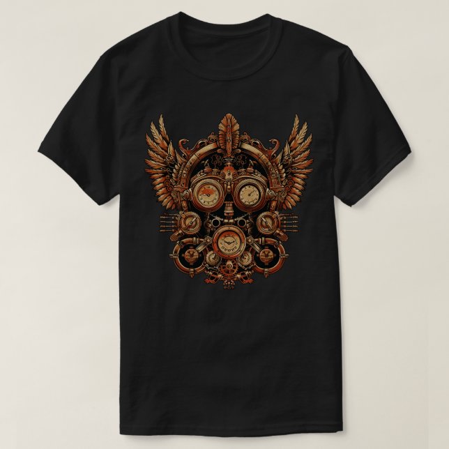 Camiseta Mecanismo Retro-Futuro (Frente do Design)