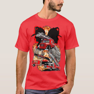 CAMISETA MECANISMOS DE INCÊNDIO EM FOGO PARA REAL FIRE TRU