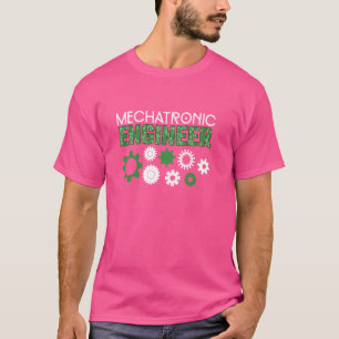 Camiseta Mecatronics Engenheiro, Motor de Engenheiro Mecatr