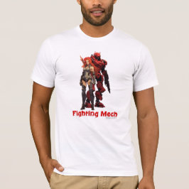 Camiseta Mech de combate (Unidade Vermelha)
