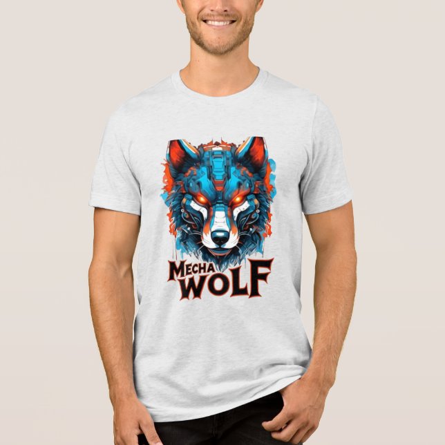 Camiseta Mecha Wolf Graphic Double Print (Frente)