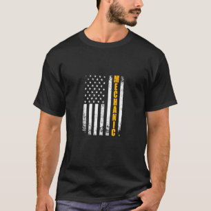 Camiseta Mechanic American Flag Usa Vintage Funny Proud Mec