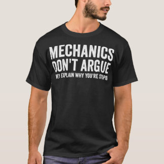 Camiseta Mechanic Dont Argue Sarcasm Tee Funny Mecanic Tsh