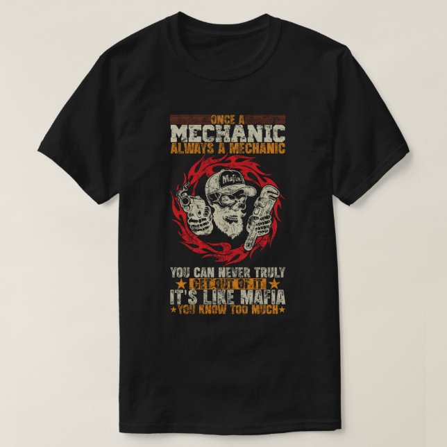 Camiseta Mechanic Mafia Forever (Frente do Design)