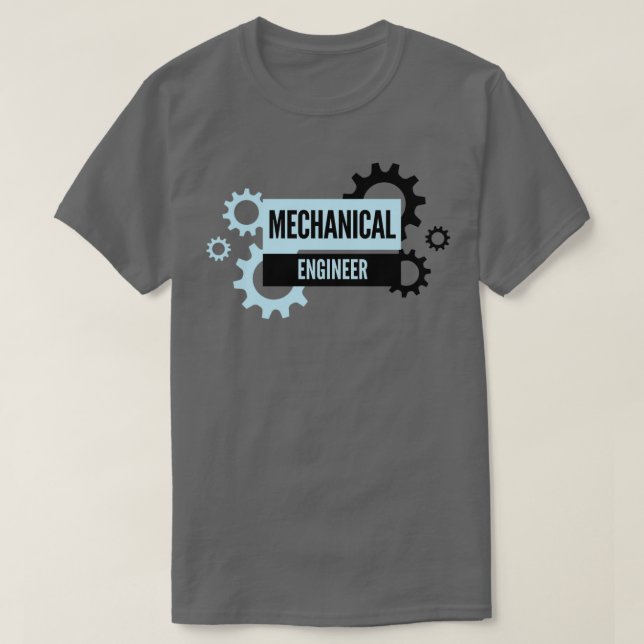 Camiseta Mechanical Engineer Pinion Wizard Graduation Skill (Frente do Design)
