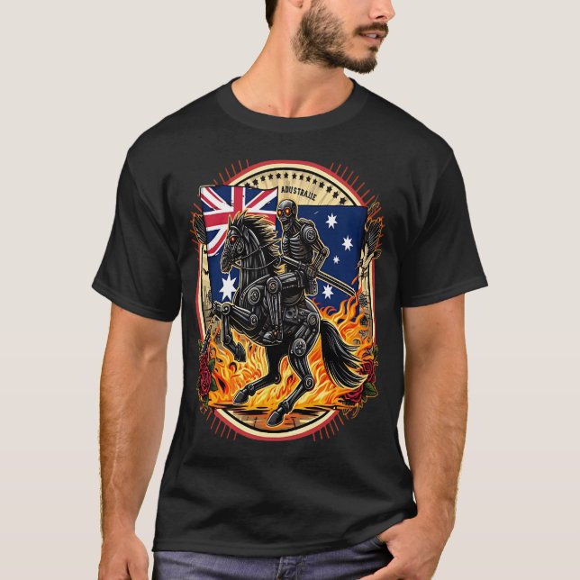 Camiseta Mechanical Knight of the Australian Apocalypse (Frente)