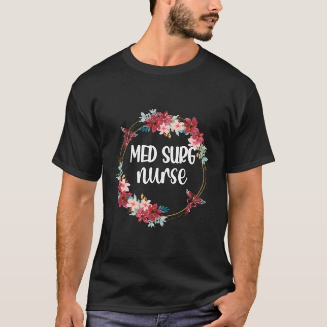 Camiseta Med Surg Nu, Apreciação De Enfermeira Rn Médica-Ci (Frente)