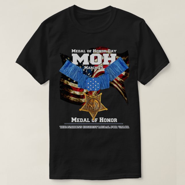Camiseta Medalha de Honra MOH (Frente do Design)