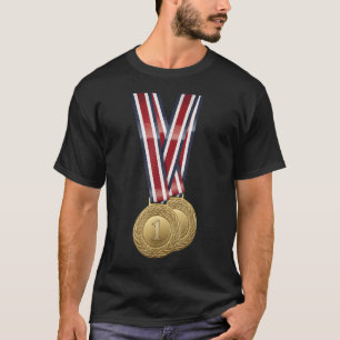 Camiseta Medalha Esportiva dos EUA para Campeões Vencedores