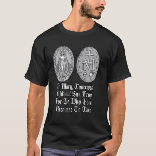 Camiseta Medalha Miraculosa Marian Nossa Senhora Católica 5