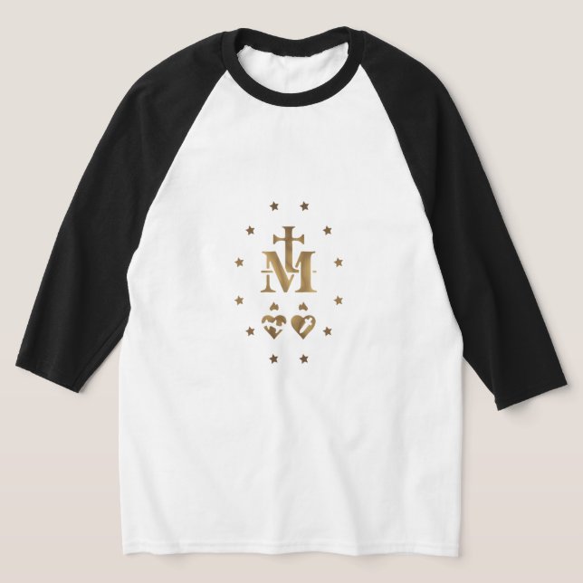 Camiseta Medalha Miraculosa, Medalha de Nossa Senhora de Gr (Postura )