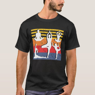 Camiseta Medalha Yoga Para Homens Mulheres Namaste