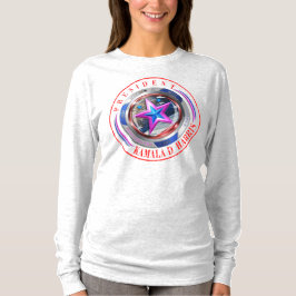 Camiseta Medalhão de Carimbo e Harris-Walz