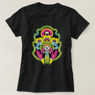 Camiseta Medalhão oculto psicodélico