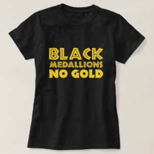 CAMISETA MEDALHES PRETOS SEM DOURADO