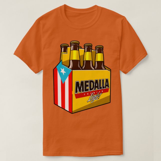 Camiseta Medalla Light Seis Pack (Frente do Design)
