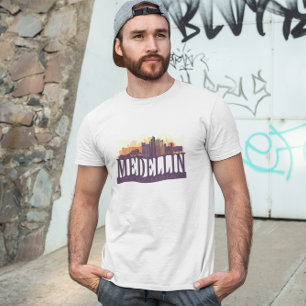 Camiseta Medellin Colombia Skyline City Souvenir