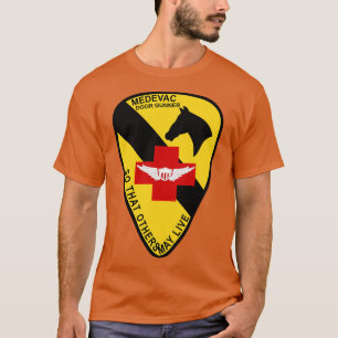Camiseta Medevac Door Gunner 1 rua Cavalaria Vietnã