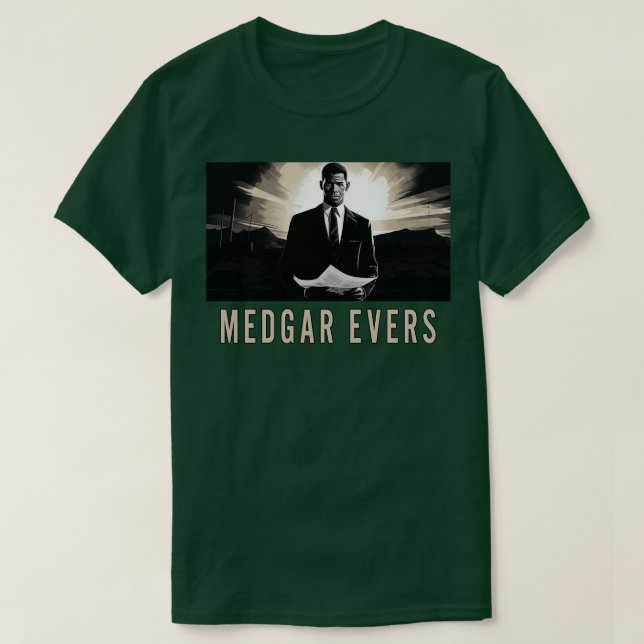 Camiseta Medgar Evers (Frente do Design)