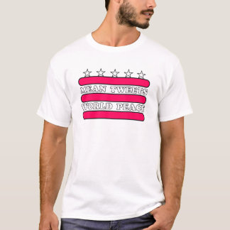 Camiseta Média tuíta paz mundial