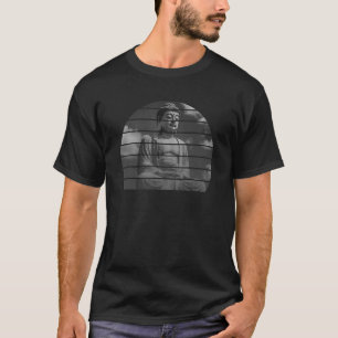 Camiseta Mediação de Budista Zen Budista preto branco