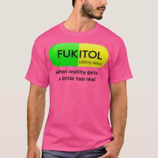 Camiseta Medicação engraçada cápsula fukitol Farmácia humor