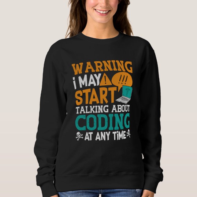 Camiseta Medical Coder Warning I May Start Talking Coding (Frente)