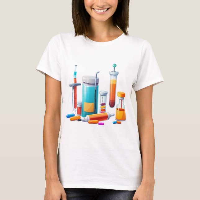 Camiseta Medical Tools Cartoon Tee (Frente)