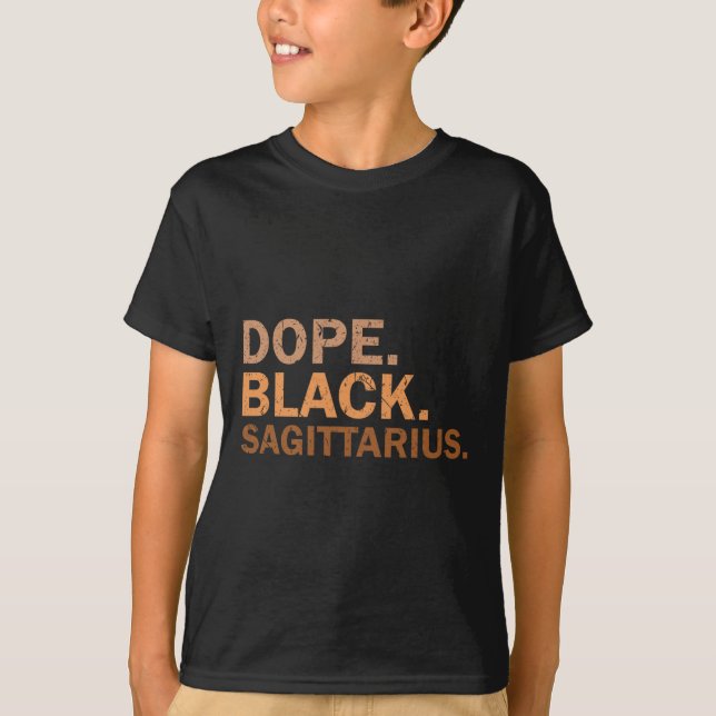 Camiseta Medicamento Black Sagittarius Melanin African Zodi (Frente)