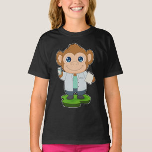 Camiseta Medicina Médica Macaco