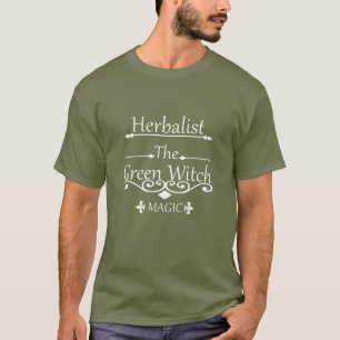 Camiseta Medicina Natural Ervas Feiticeira Verde