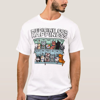 Camiseta Medicina para a felicidade