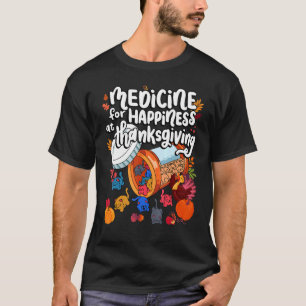 Camiseta Medicina Para Felicidade Em Gummies De Gato De Açã