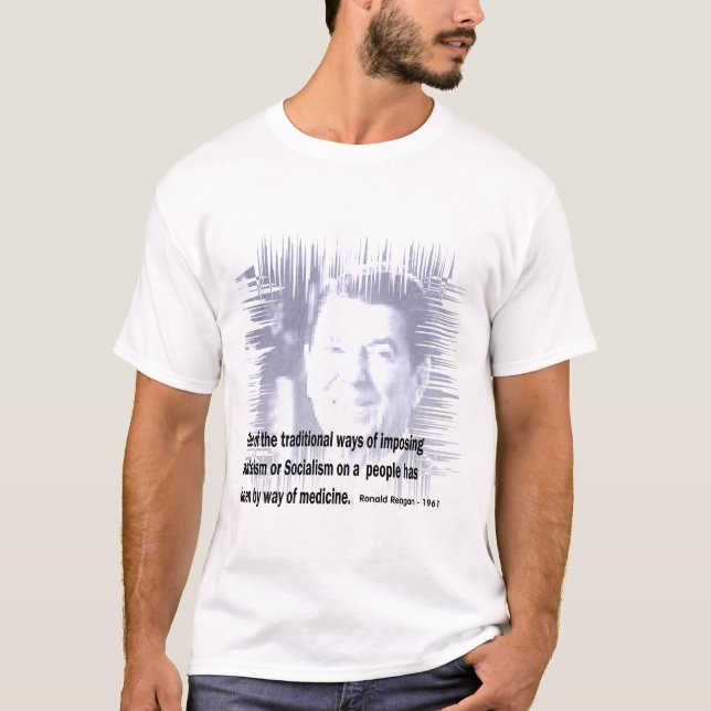 Camiseta Medicina socializada - Reagan (Frente)