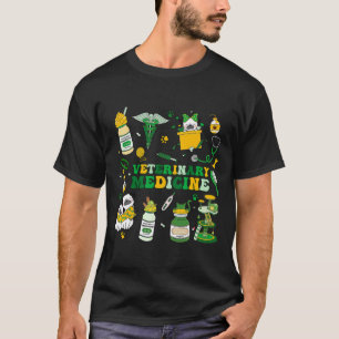Camiseta Medicina Veterinária Dia de São Patrício Vet Tech